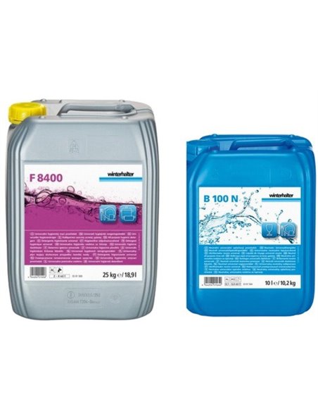 Zestaw płyn myjący F8400 25kg +płyn nabłyszczający B100N | WINTERHALTER