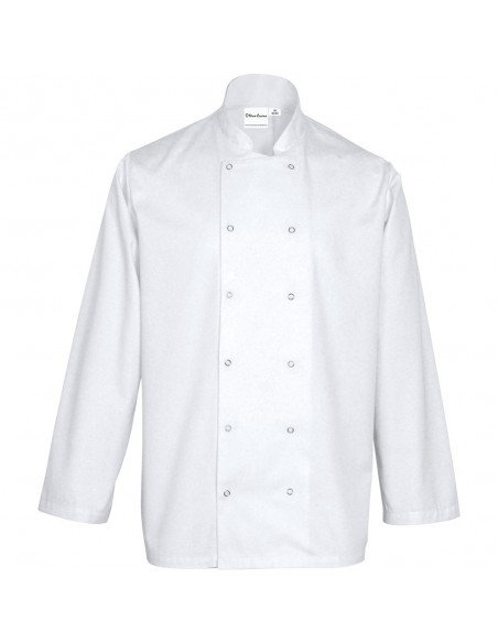 Bluza kucharska, unisex, CHEF, biała, rozmiar L | Stalgast 634054