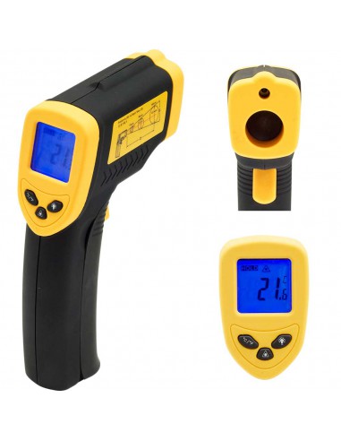 Termometr elektroniczny, bezdotykowy, zakres od -50°C do +380°C | Stalgast 620711