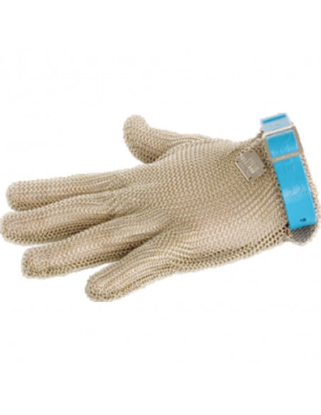Rękawica ochronna, stalowa, antyprzecięciowa, niebieska, rozmiar L | Stalgast 240004
